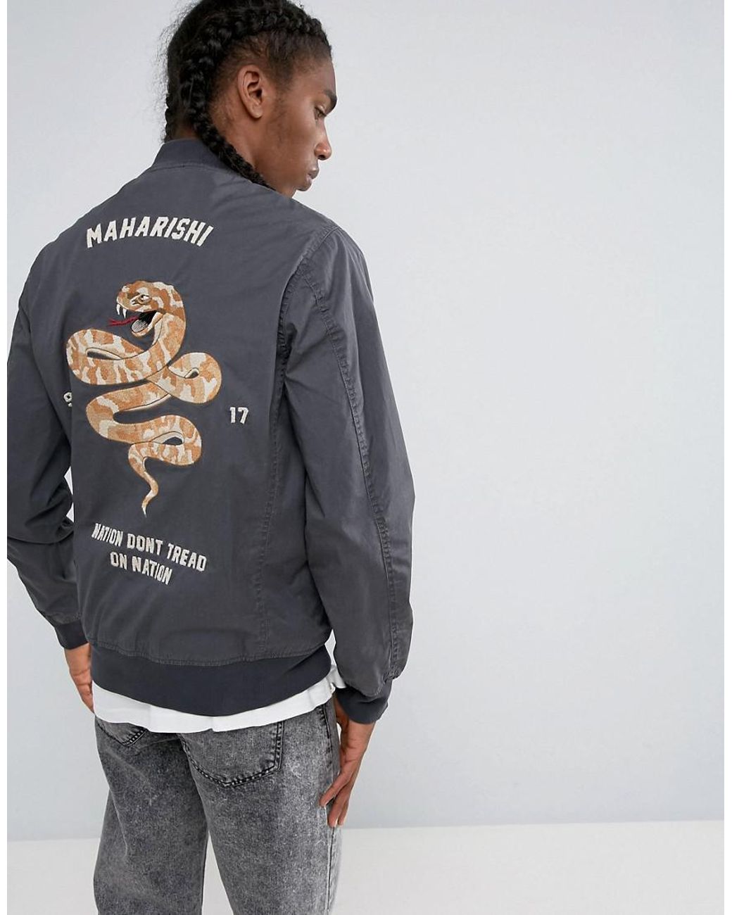 Maharishi Embroidered Snake Tour Bomber 