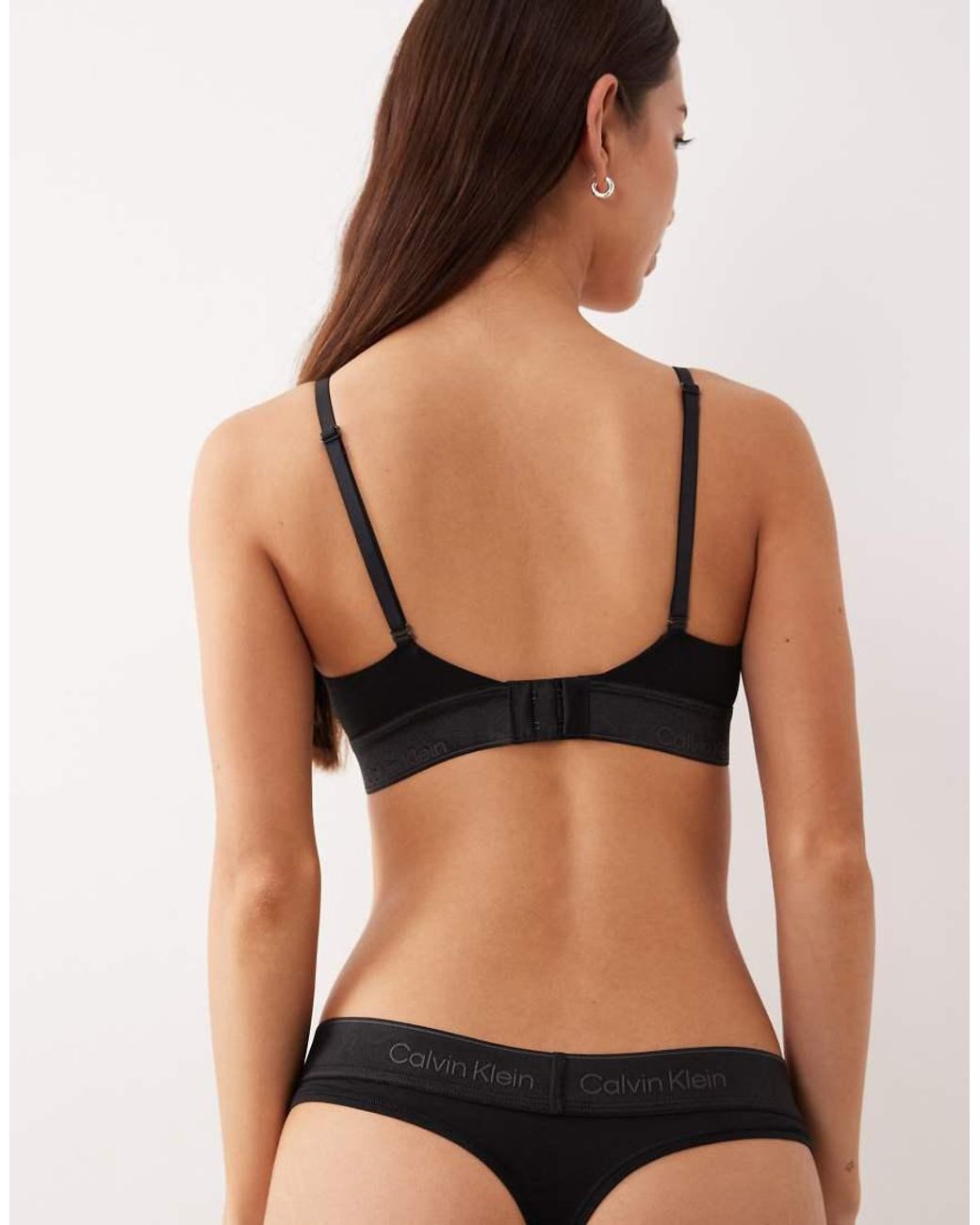 Calvin Klein Black Icon Cotton Modal Thong