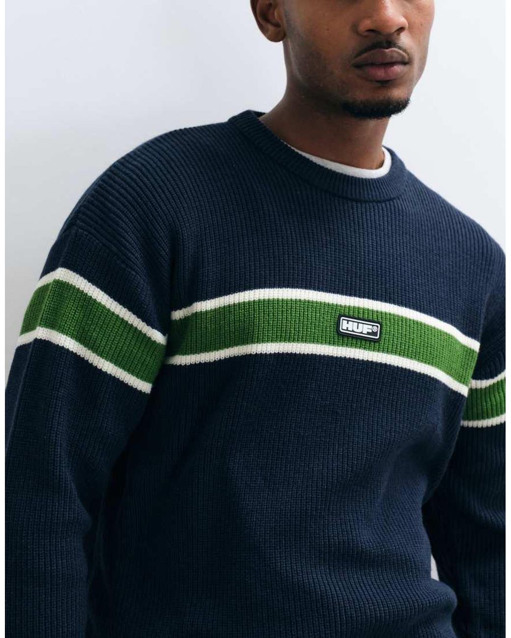 Huf Blue Winnfeild Knitted Jumper for men