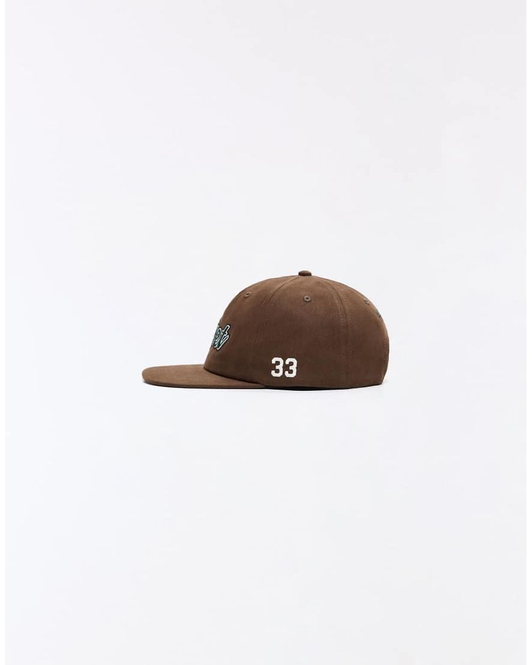 Bershka Brown Embroidered Cap for men