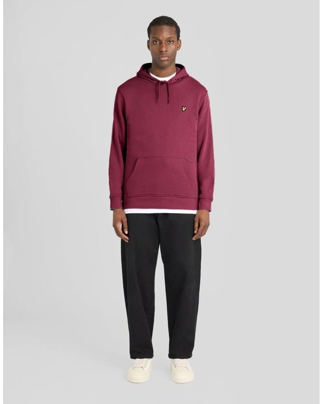 Lyle & Scott Red Mid Layers Pullover Hoodie for men