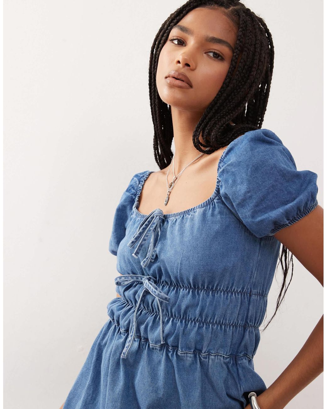 white christmas dresses Timeless Vintage Denim Dress XLarge main image 0