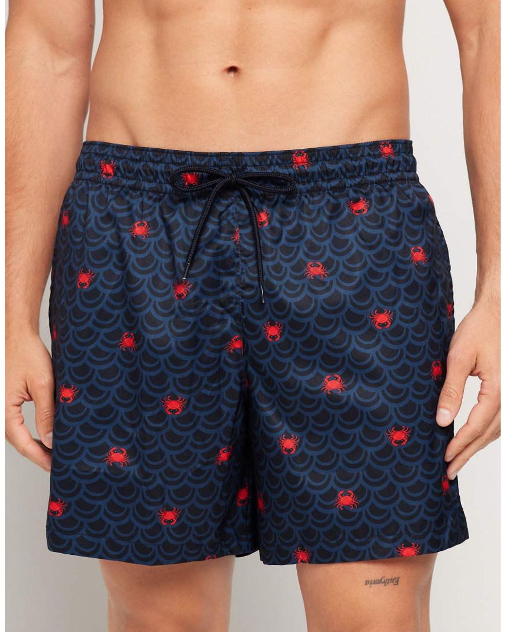 Tezenis Blue Printed Swimming Shorts for men