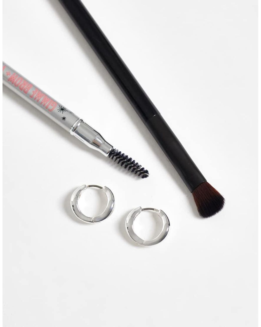 Pieces Metallic Small Chunky Hoop Earrings