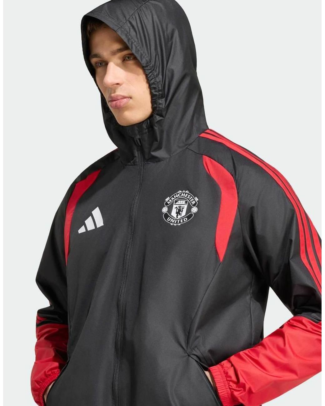 Adidas Originals Brown Manchester United 26/27 Tiro All Weather Jacket for men