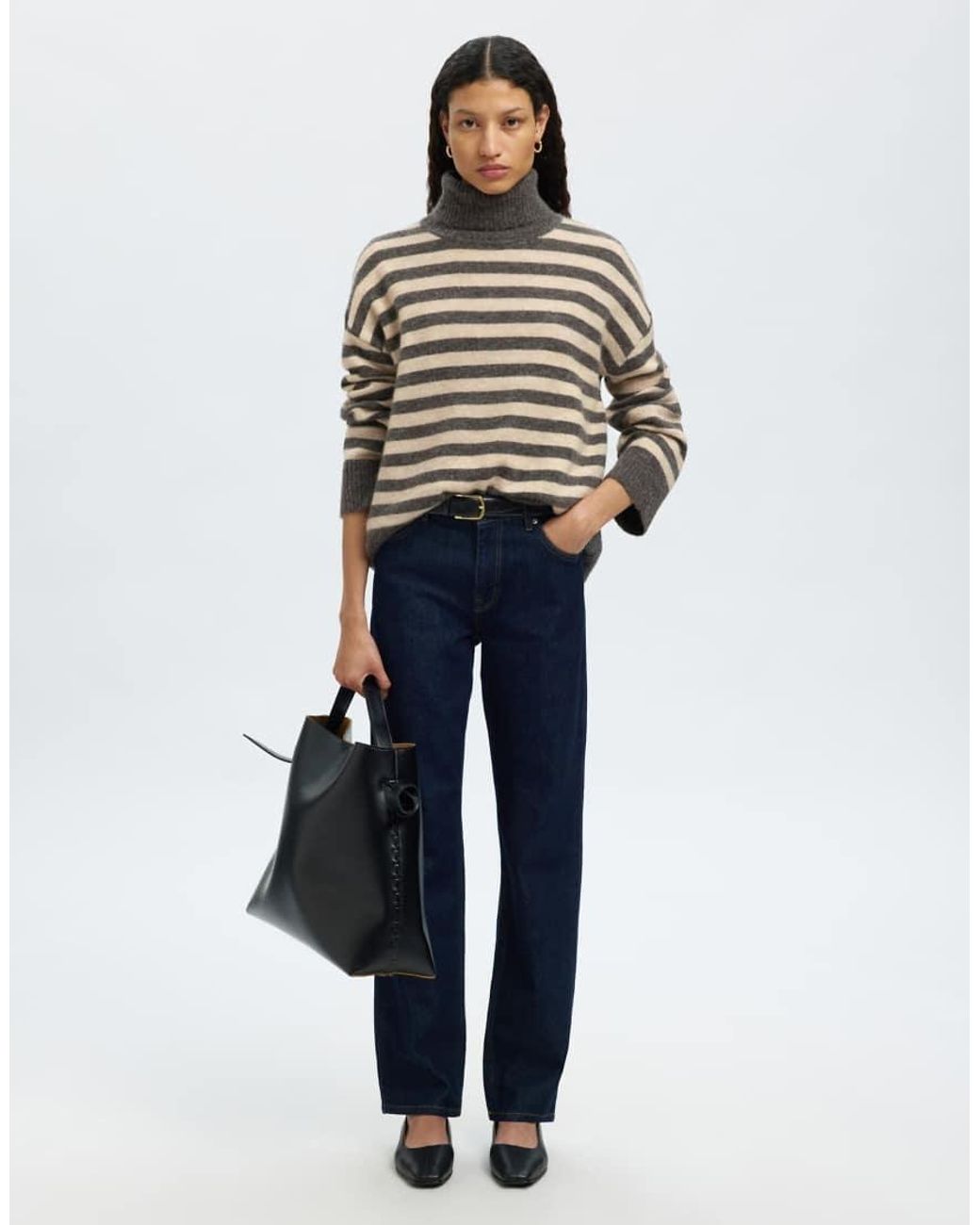 SELECTED Blue Turtleneck