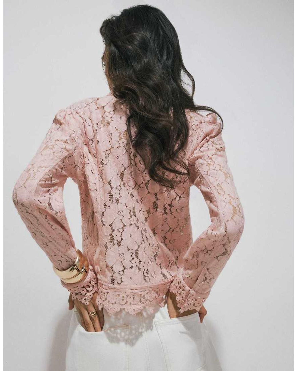 River Island Brown Lace Drummer Jacket