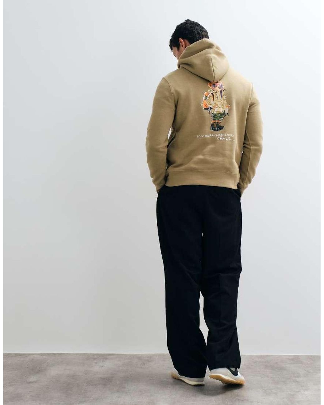 Polo Ralph Lauren Green Seasonal Bear Back Print Hoodie for men