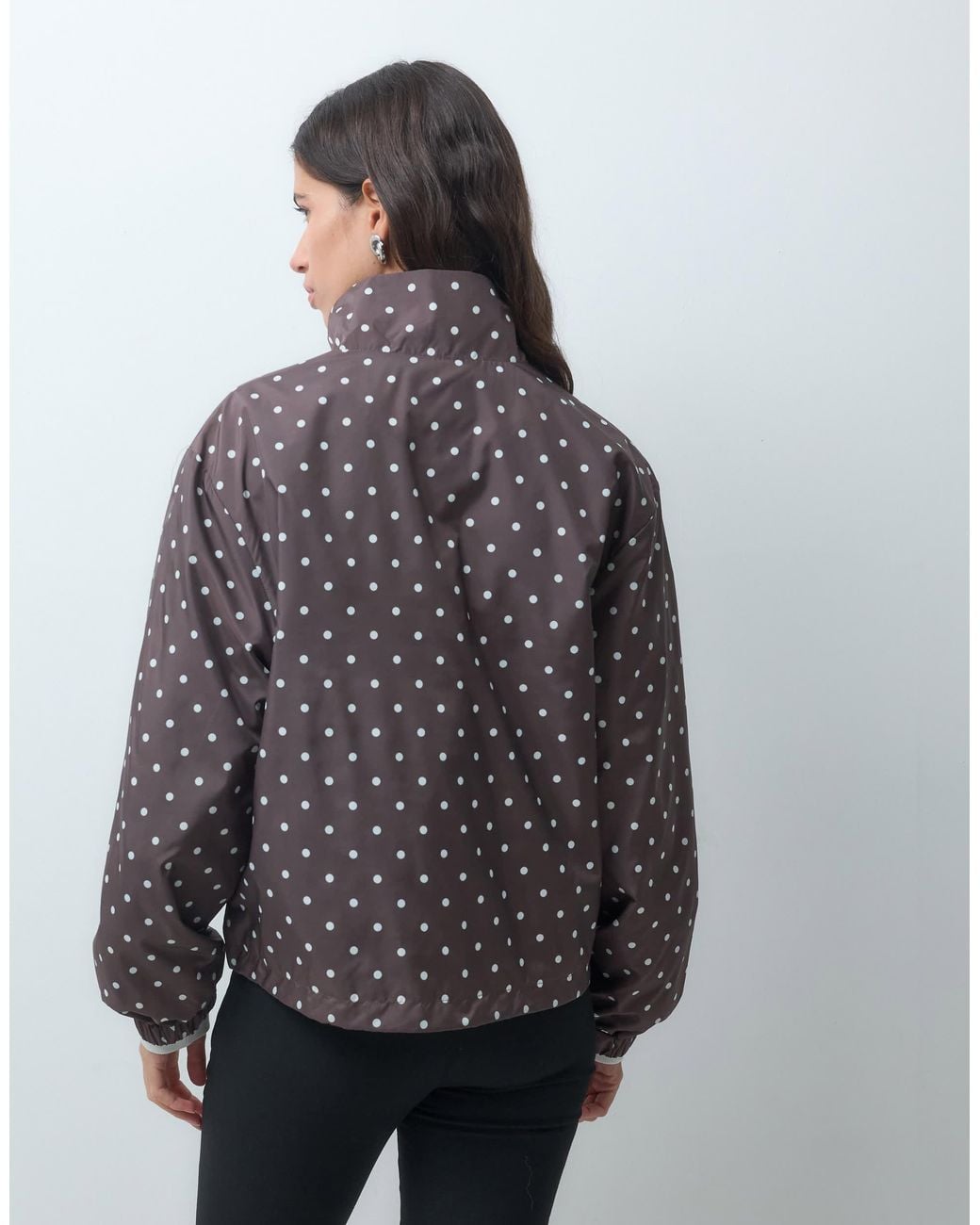 Noisy May Gray Funnel Neck Jacket