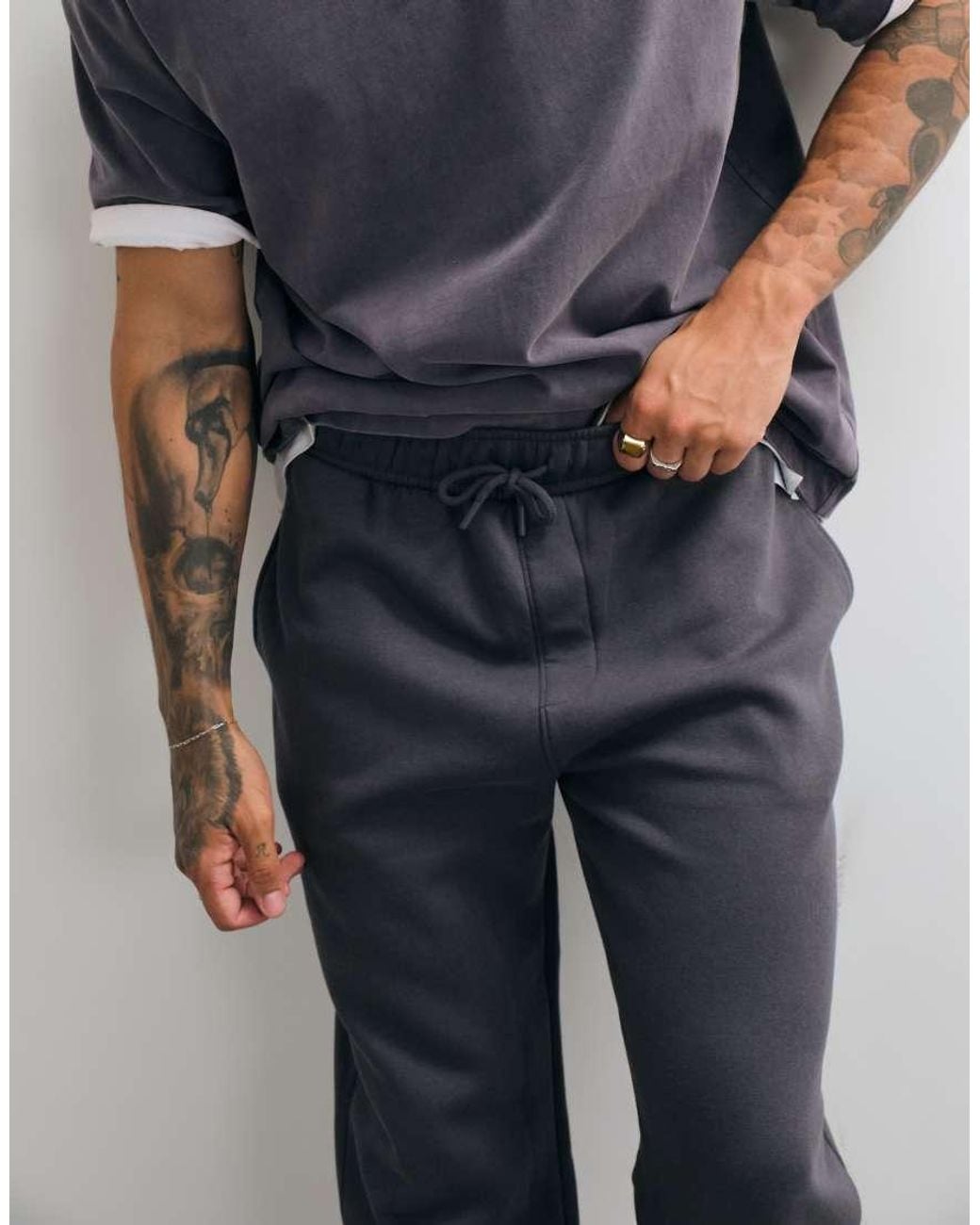 ASOS Blue Essentials Tapered jogger for men