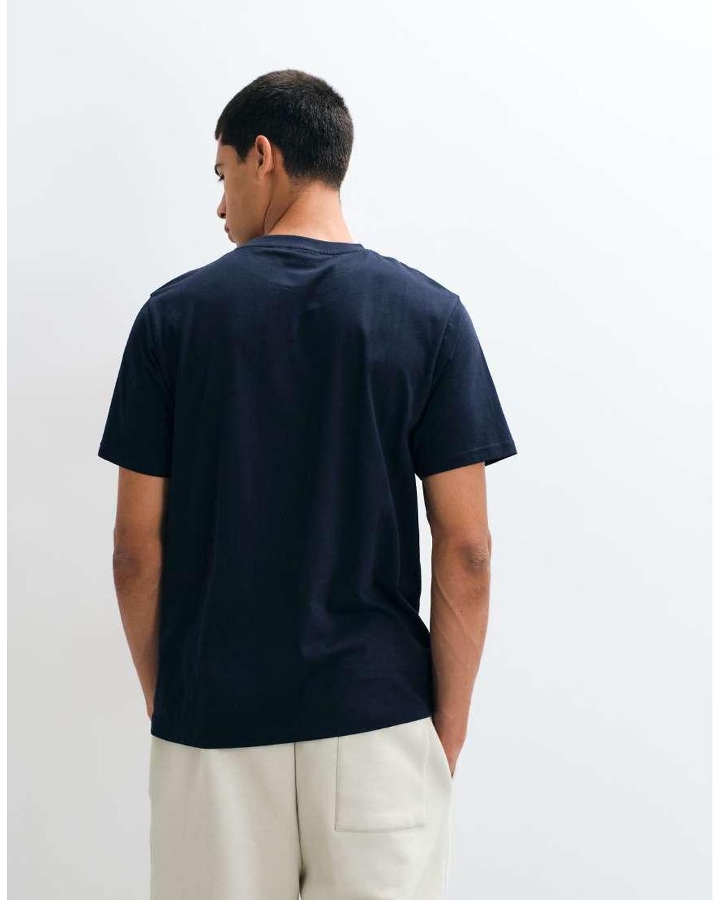 ASOS Blue Regular T-shirt With Ny Graphic for men