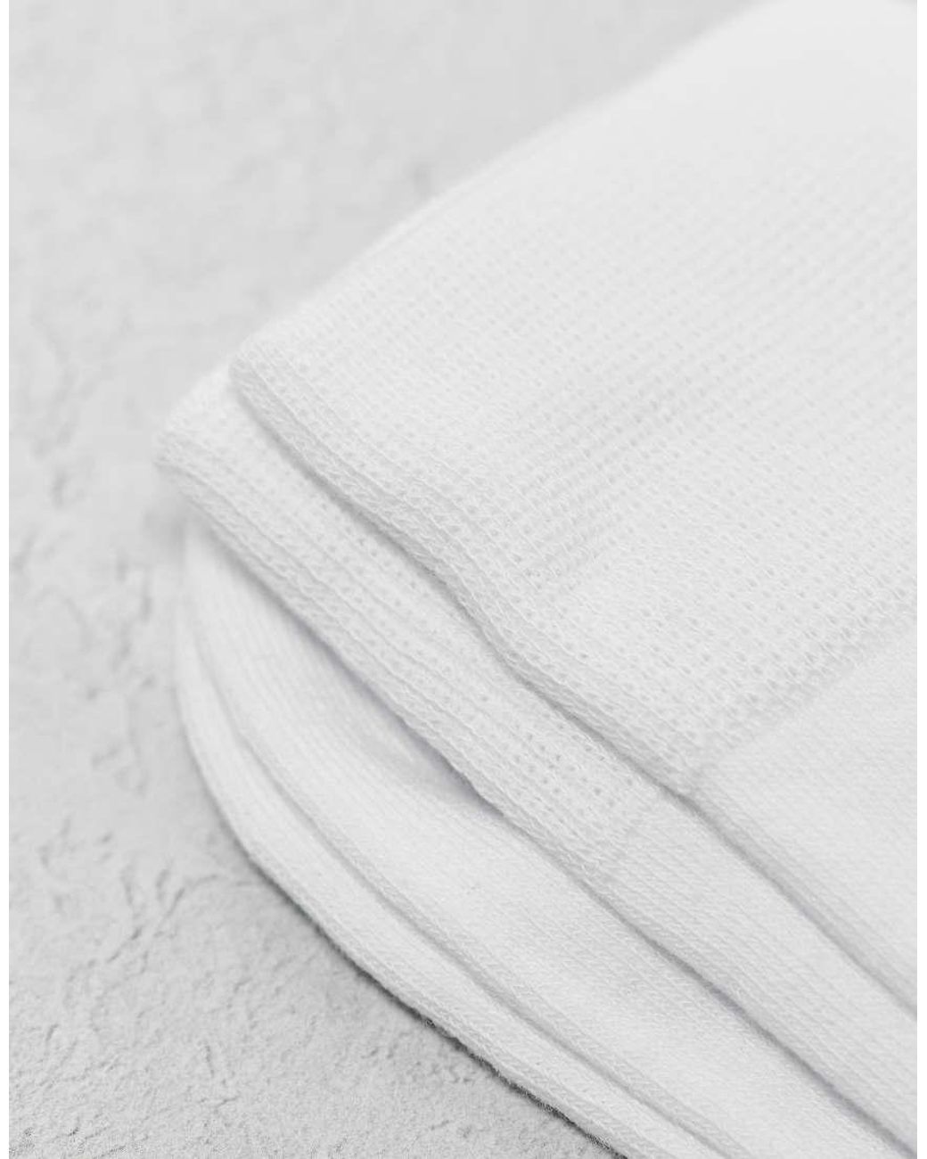 New Look White 5 Pack Plain Socks for men