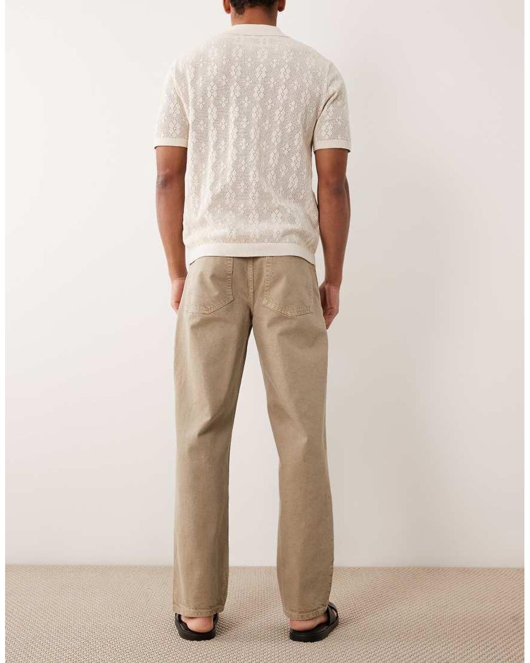 ASOS Natural Straight Jeans for men