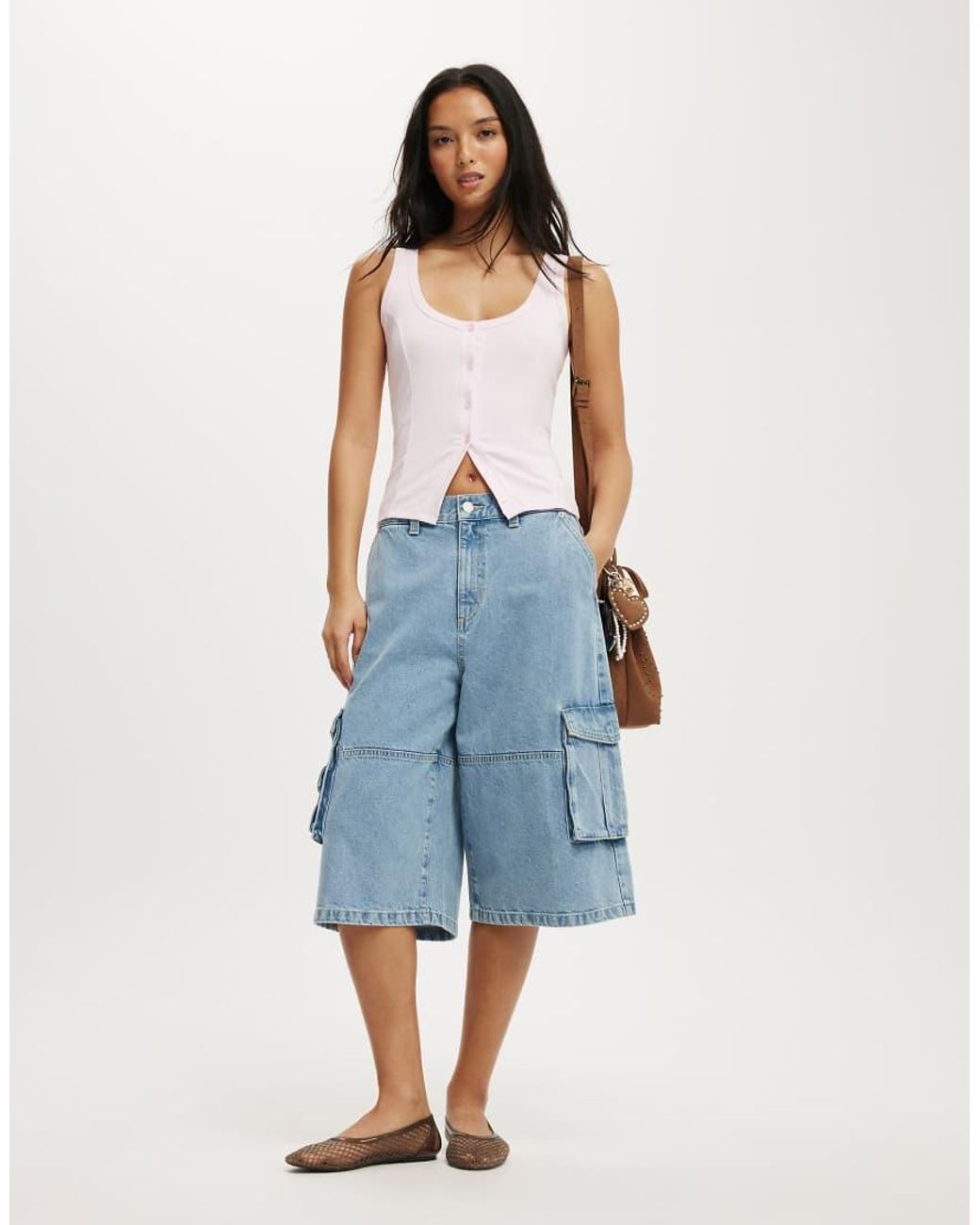 Cotton On Blue Button Through Tank