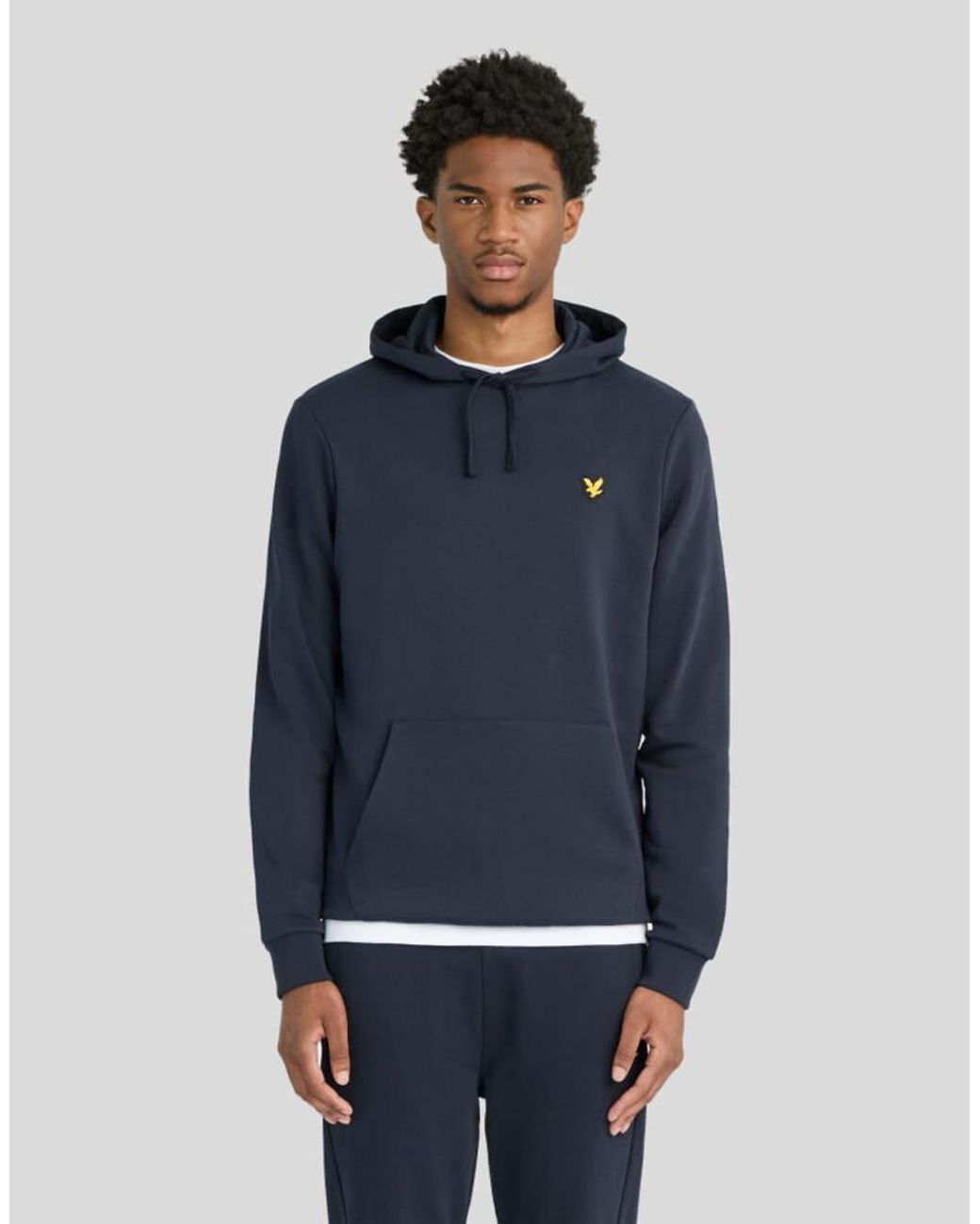 Lyle & Scott Blue Mid Layers Sports Loopback Hoodie for men
