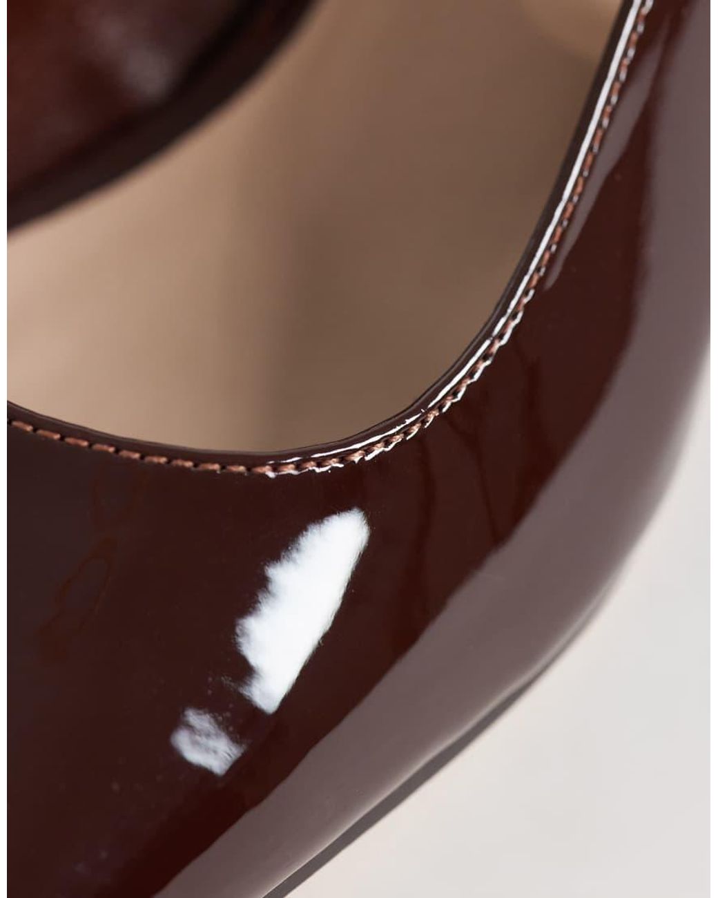 London Rebel Brown Clancy Slingback Mid Heeled Sandals