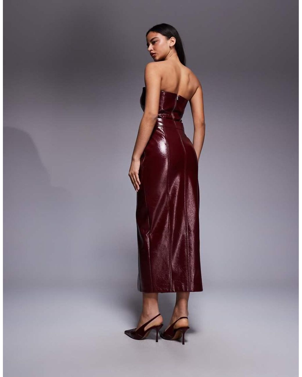ASOS Purple Asos X The Sourced Collection Maxi Skirt