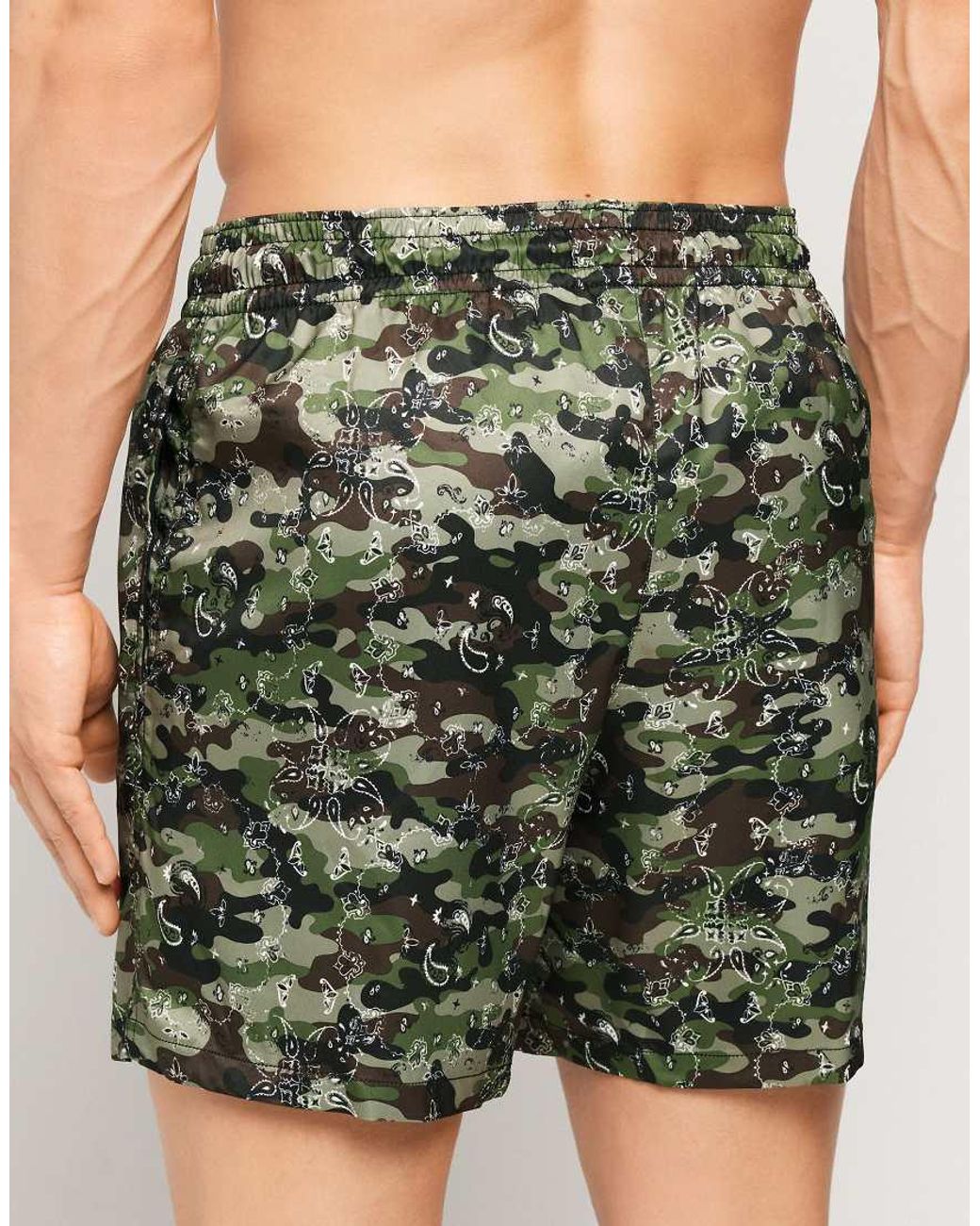 Tezenis Green Printed Swimming Shorts for men