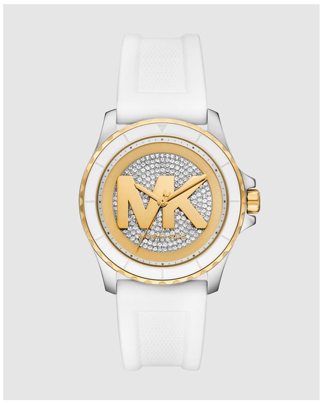 Michael Kors White Everest Three-Hand Silicone Watch
