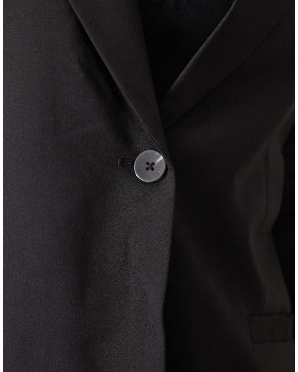 ASOS Black Curve Tailored Relaxed Blazer