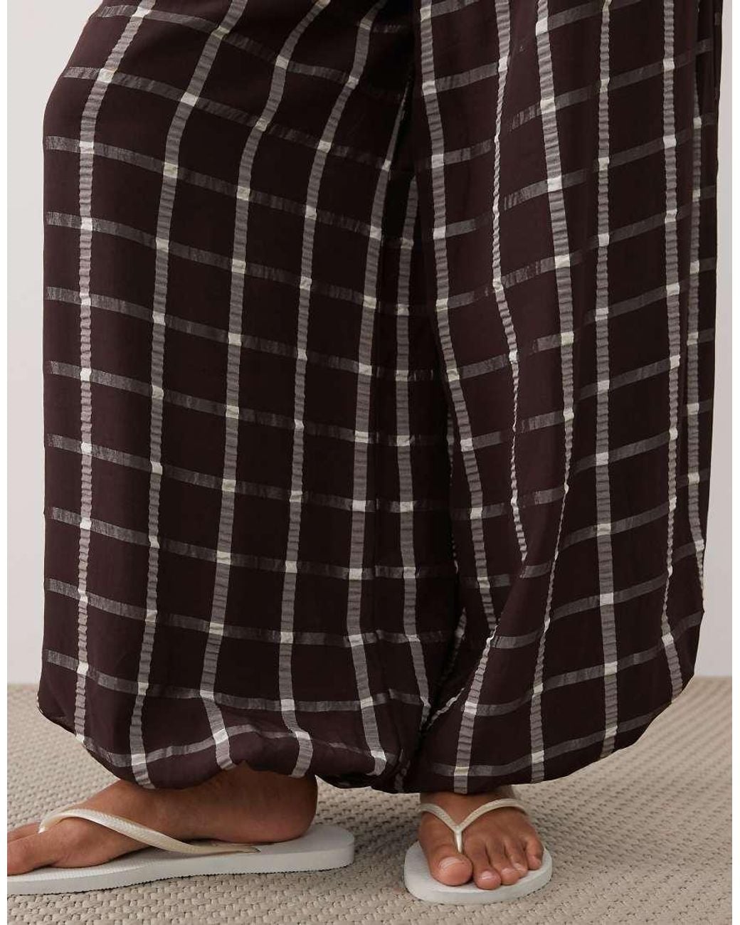 Mango Red Marmol Puffball Trouser Co-Ord