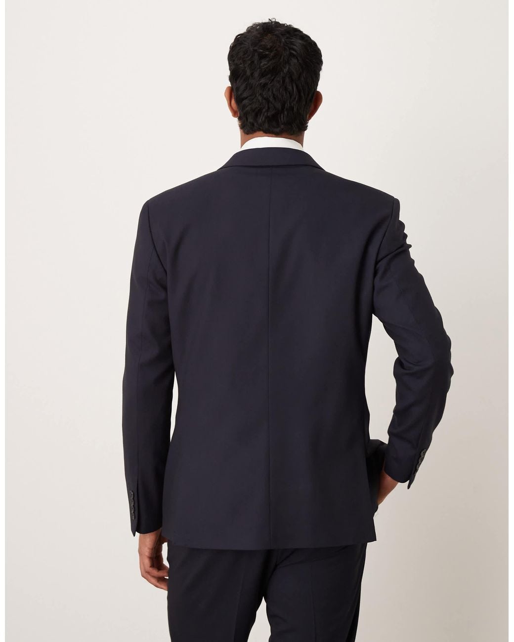 ASOS Blue Double Breasted Regular Jacket for men