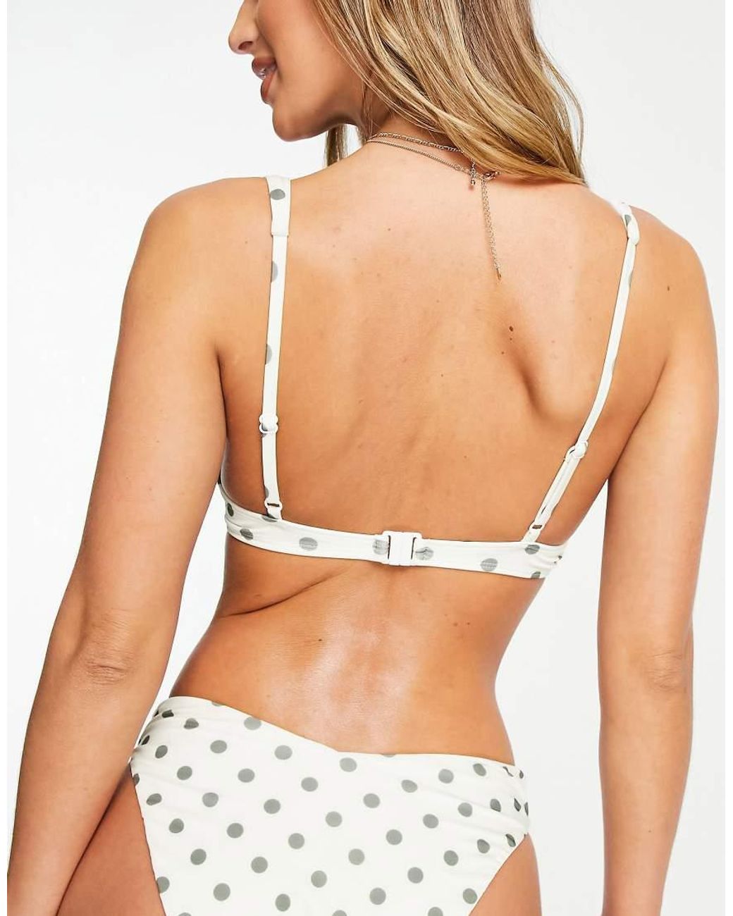 ASOS White Mix And Match V Underwire Bikini Top