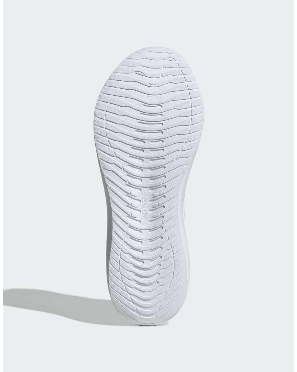 Adidas Originals White Run Falcon 6 Cloudfoam Running Trainers for men