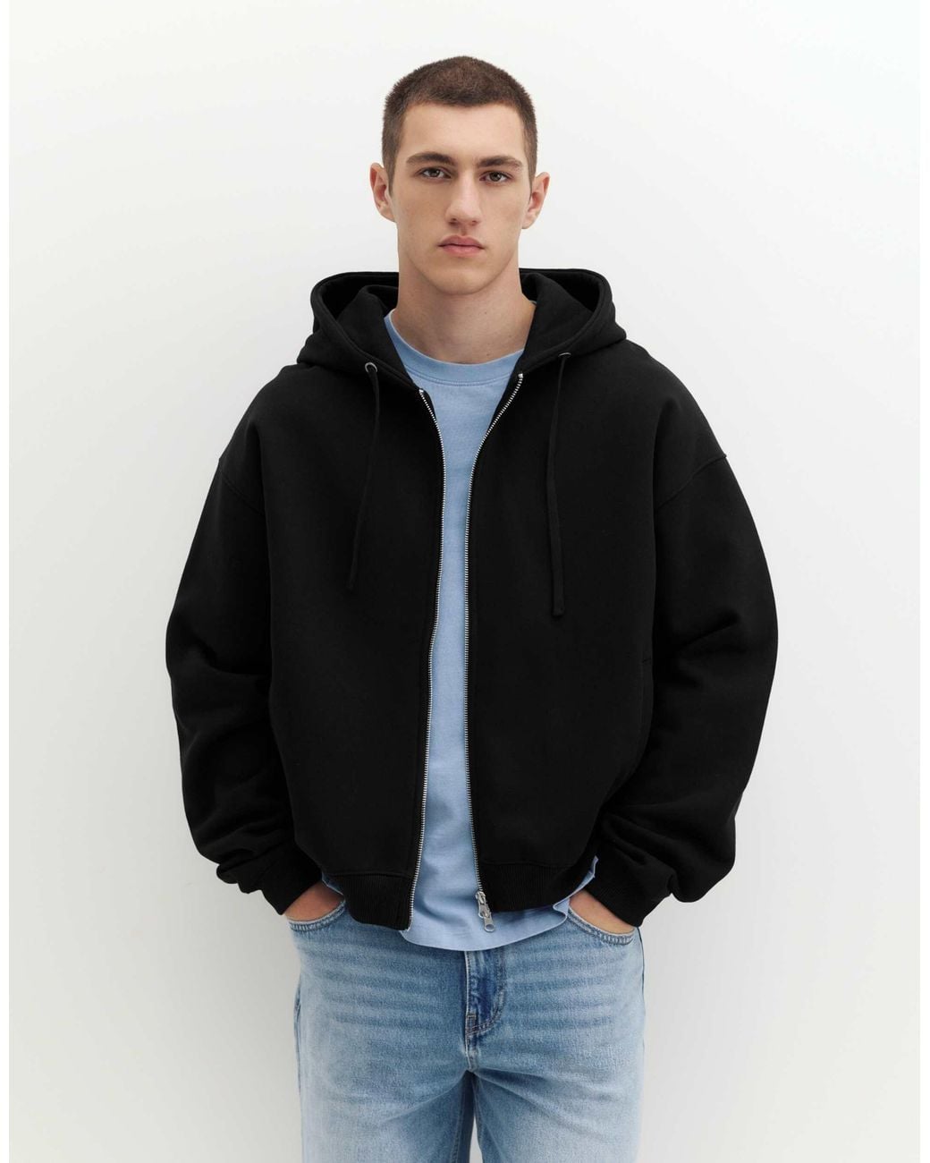 Pull&Bear – kapuzenpullover in Black für Herren