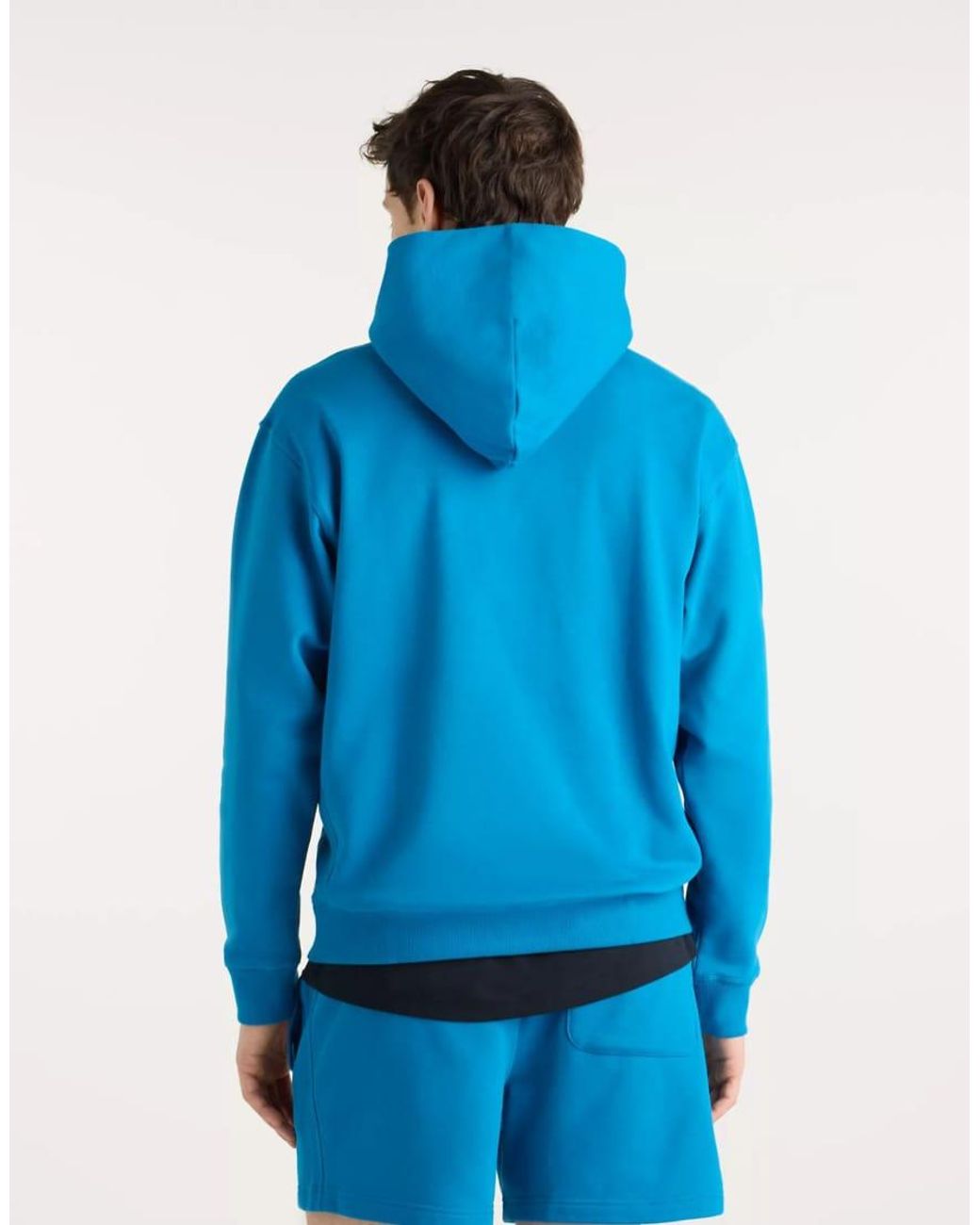 New Balance Blue Athletics French Terry Hoodie for men