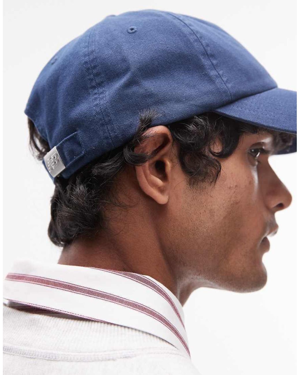 New Balance Blue 6 Panel Nb Logo Cap for men
