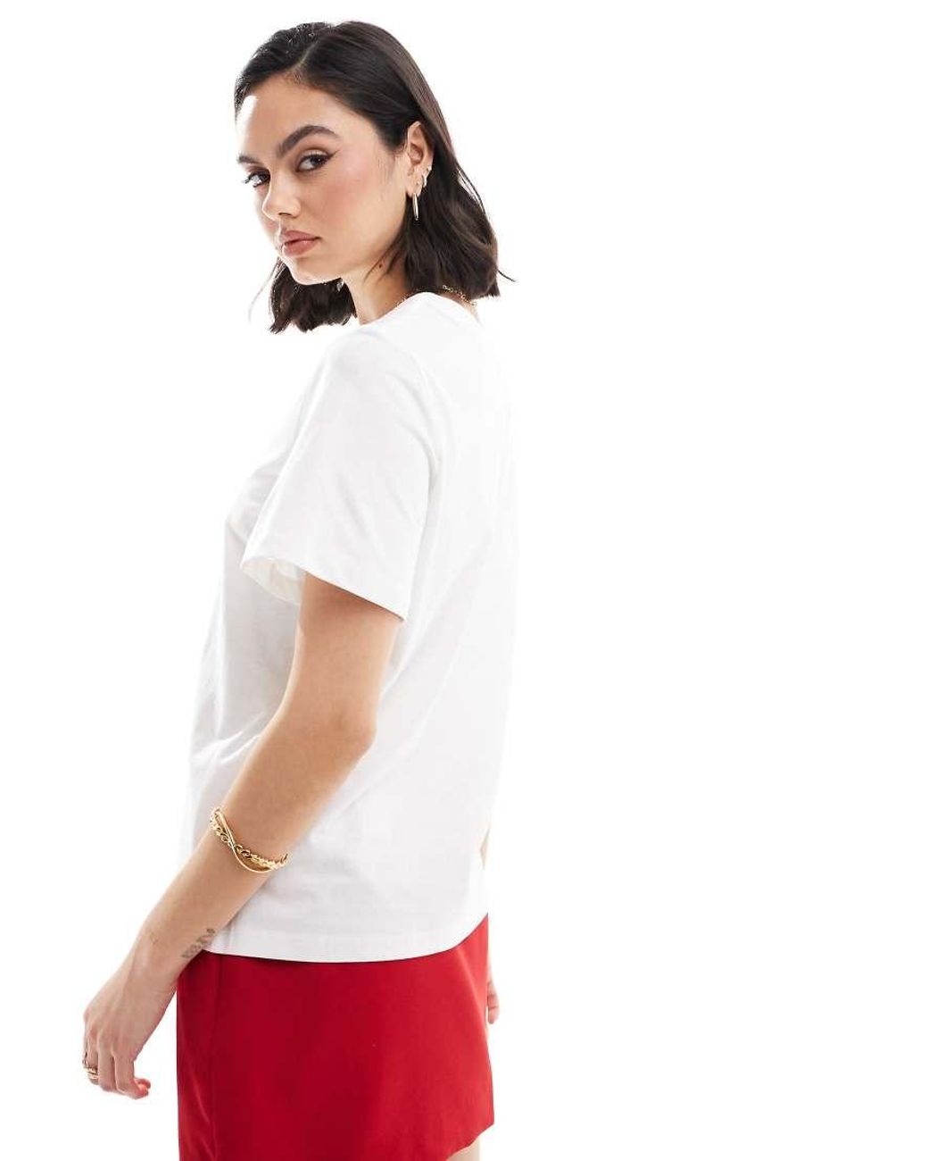 Jdy White Heart Print T-Shirt
