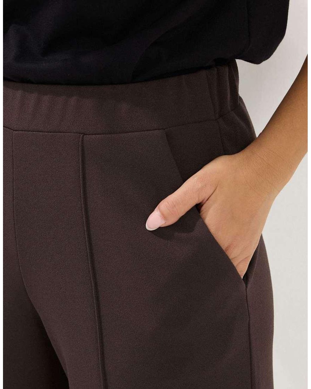 PixieGirl Black Petite Pintuck Trousers