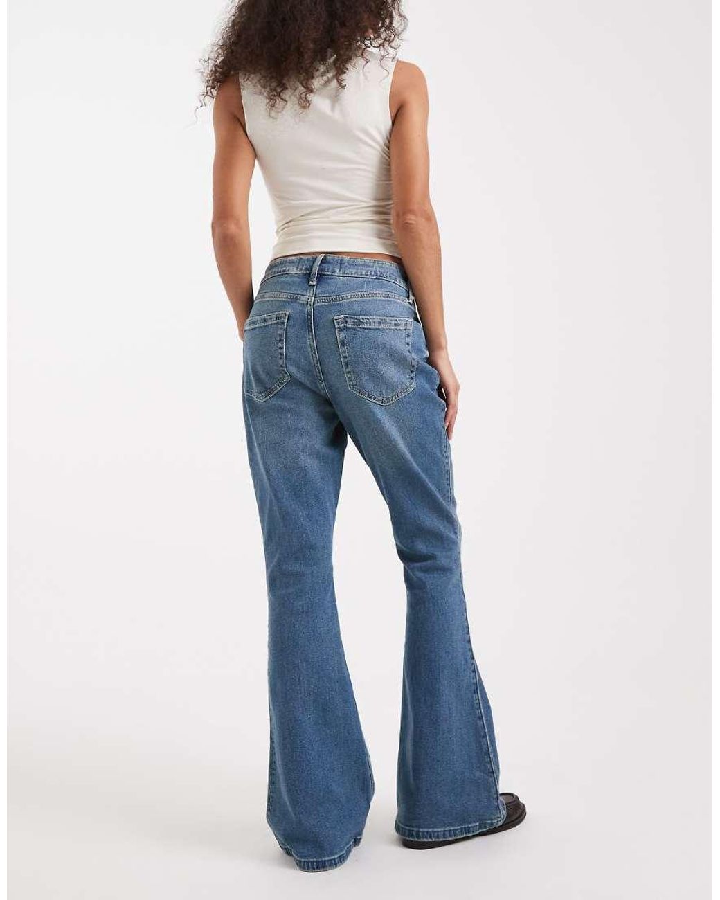Hollister Blue High Rise Flare Jeans