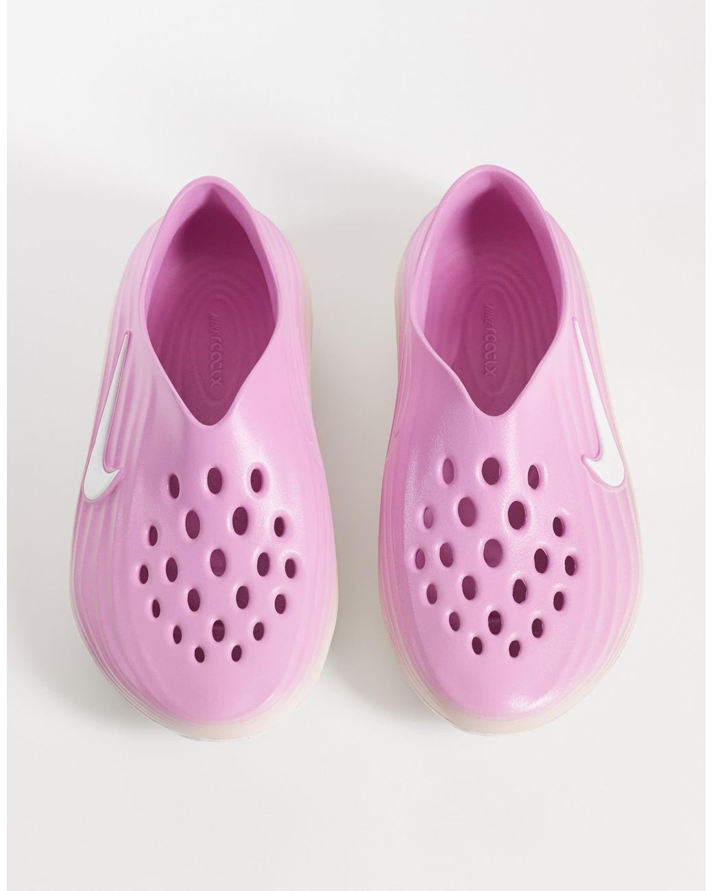 Nike Pink Reactx Rejuven8 Clogs