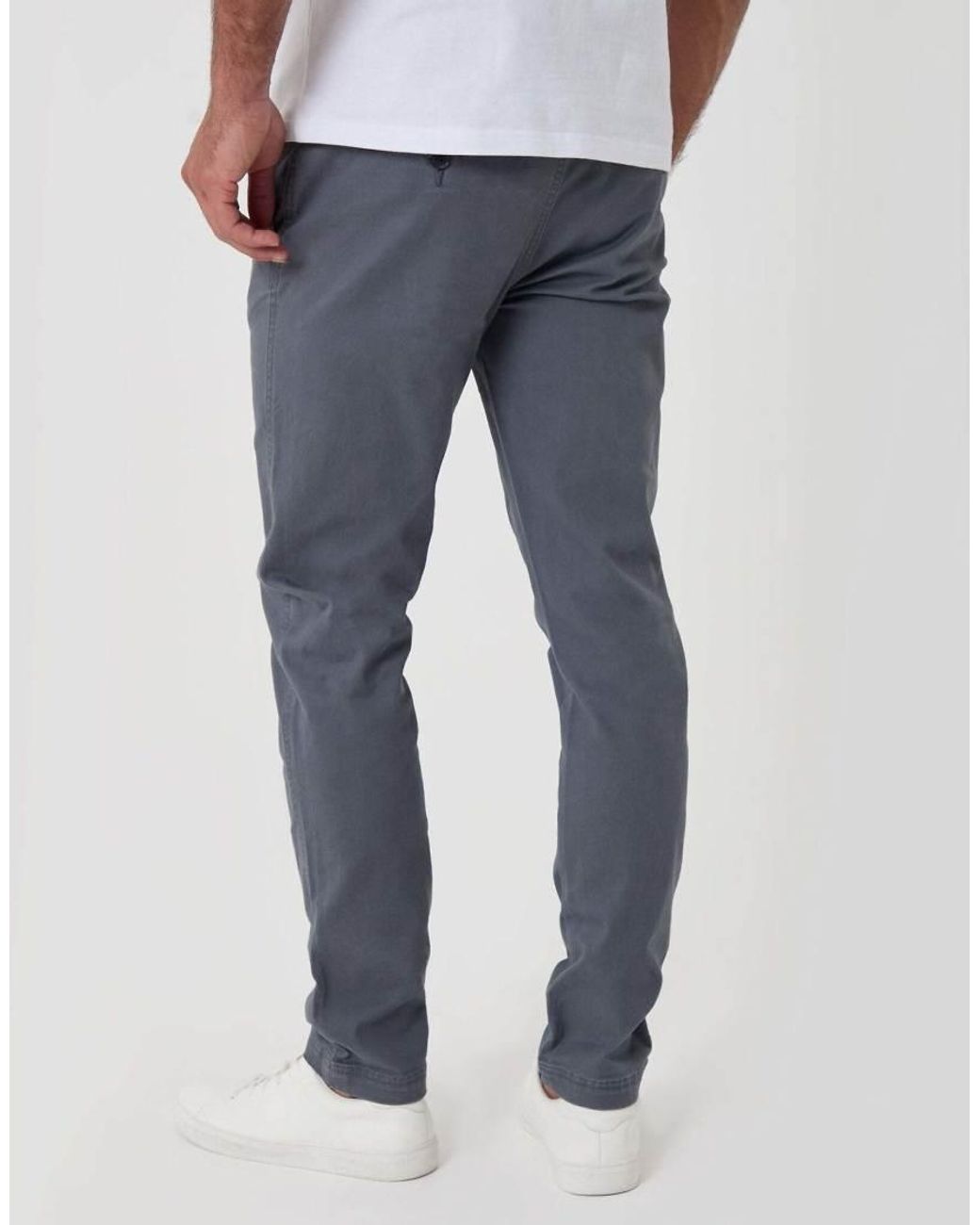 Threadbare Blue Slim Fit Cargo Trousers for men