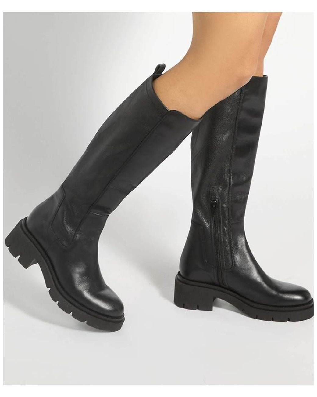 Dune Black Toni Knee High Boots