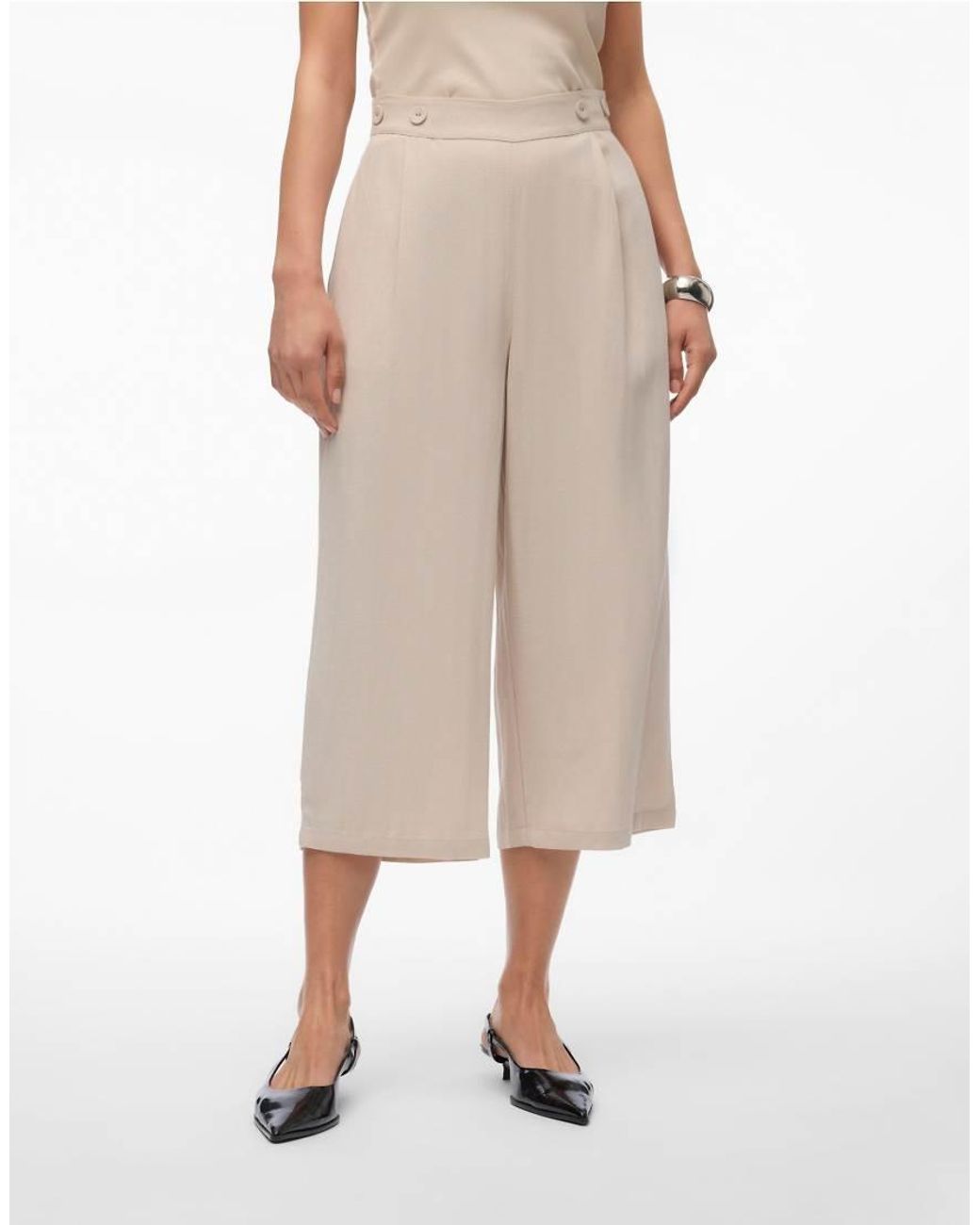 Vero Moda Natural Culotte Trousers
