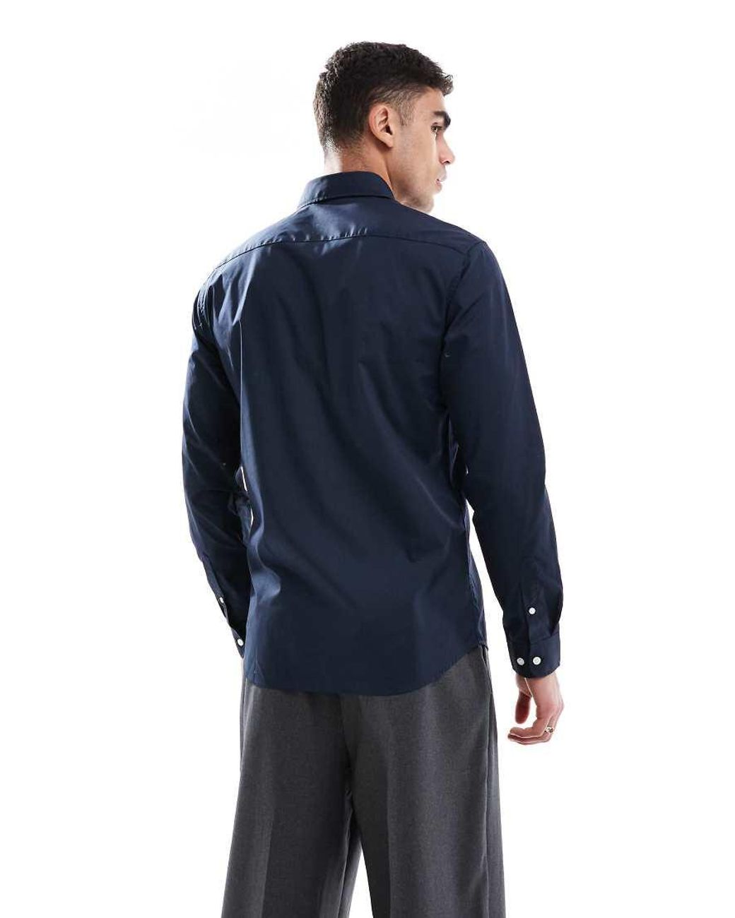 JJ Rebel Blue Long Sleeve Shirt for men