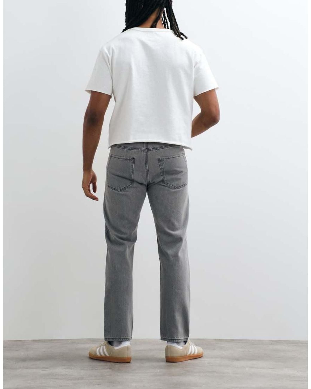JJ Rebel Gray Ryan Straight Fit Jeans for men