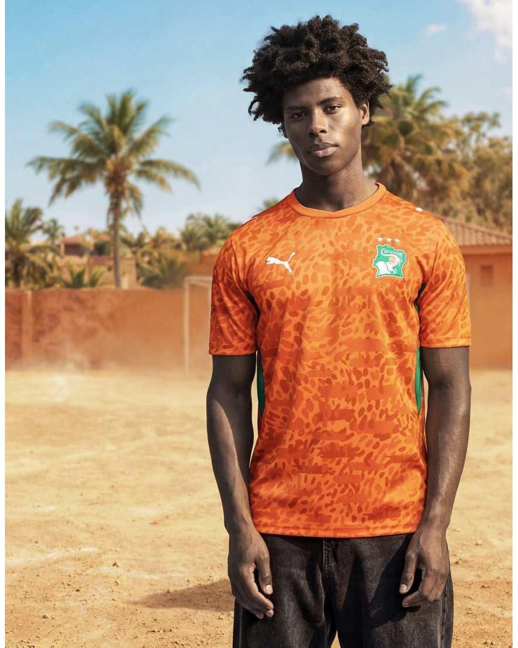 PUMA Orange Côte D'Ivoire Home Jersey for men