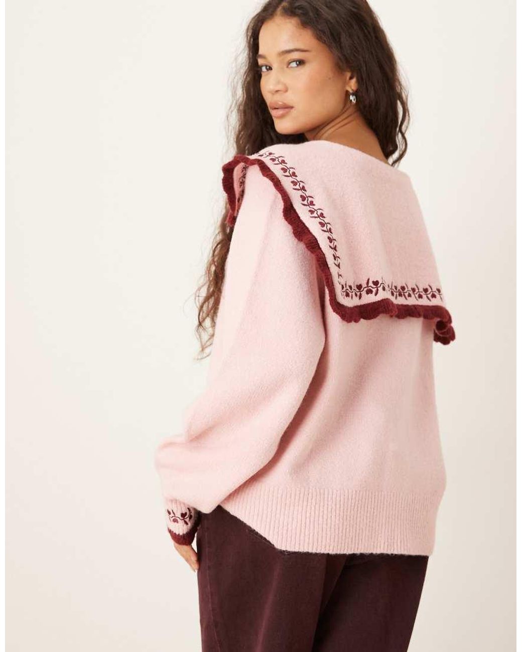 Neon Rose Pink Oversized Collared Cardigan