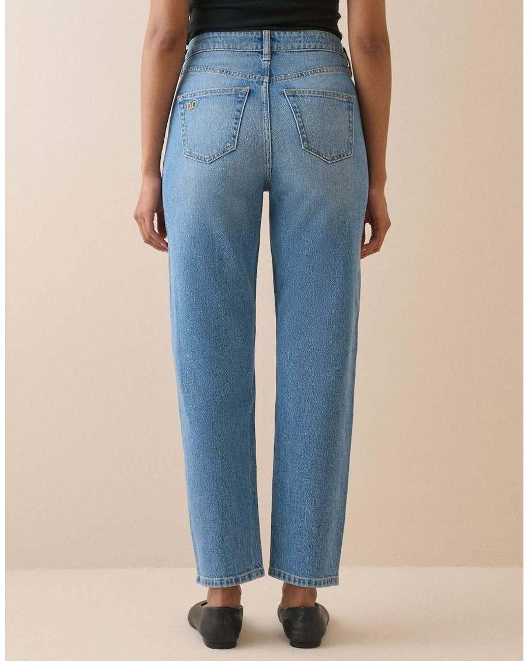 Nobody's Child Blue Mid Rise Camden Tapered Jeans