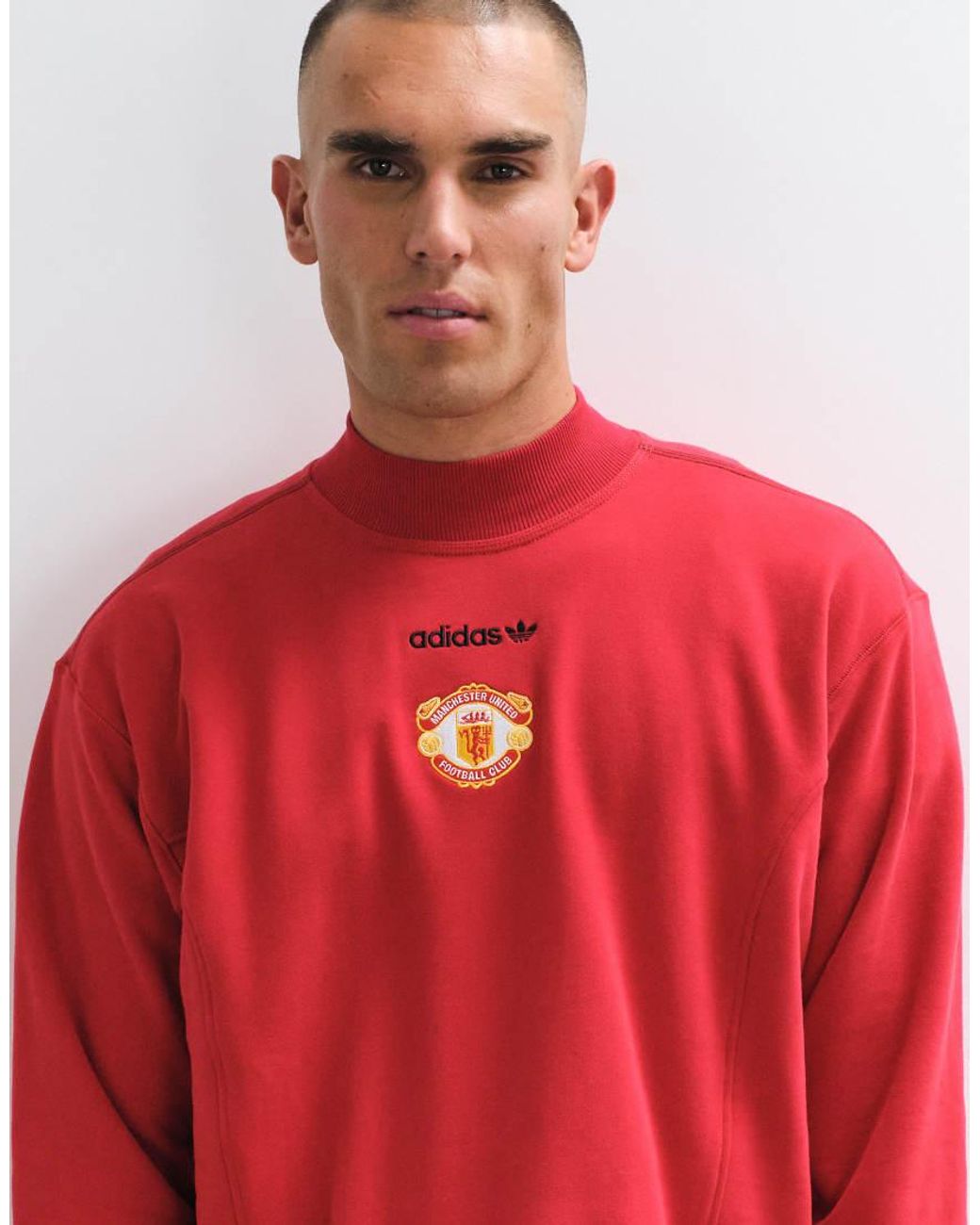 Adidas Originals Red Adidas Football Manchester United 26/27 Eqt Sweatshirt for men