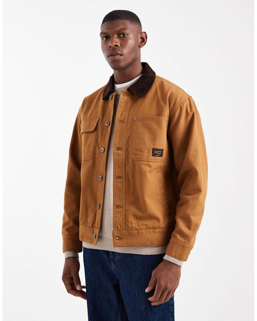 Only & Sons Blue Trucker Jacket for men