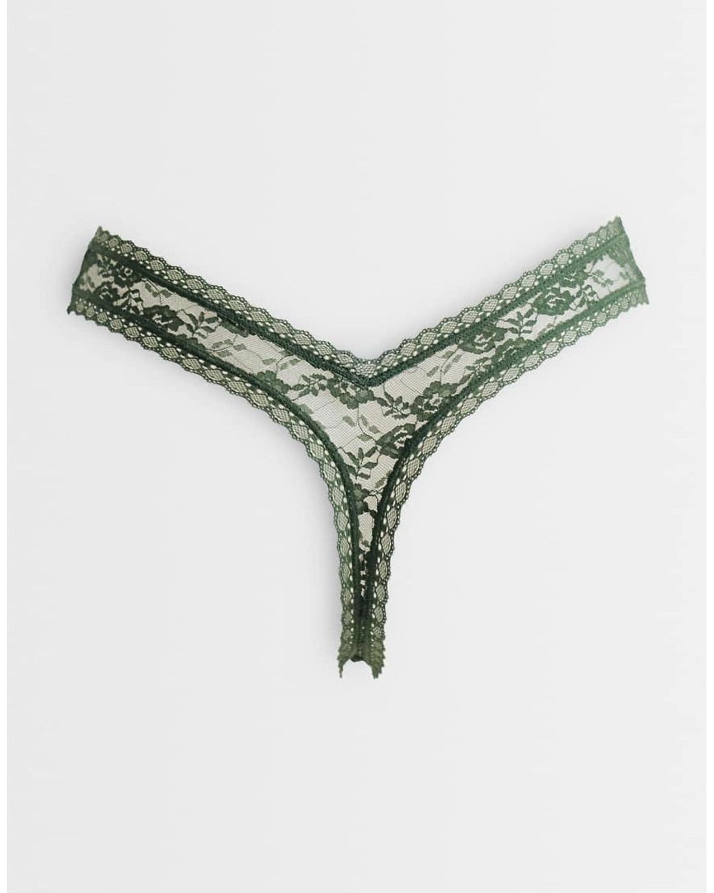 ASOS Gray 3 Pack Lace Thong