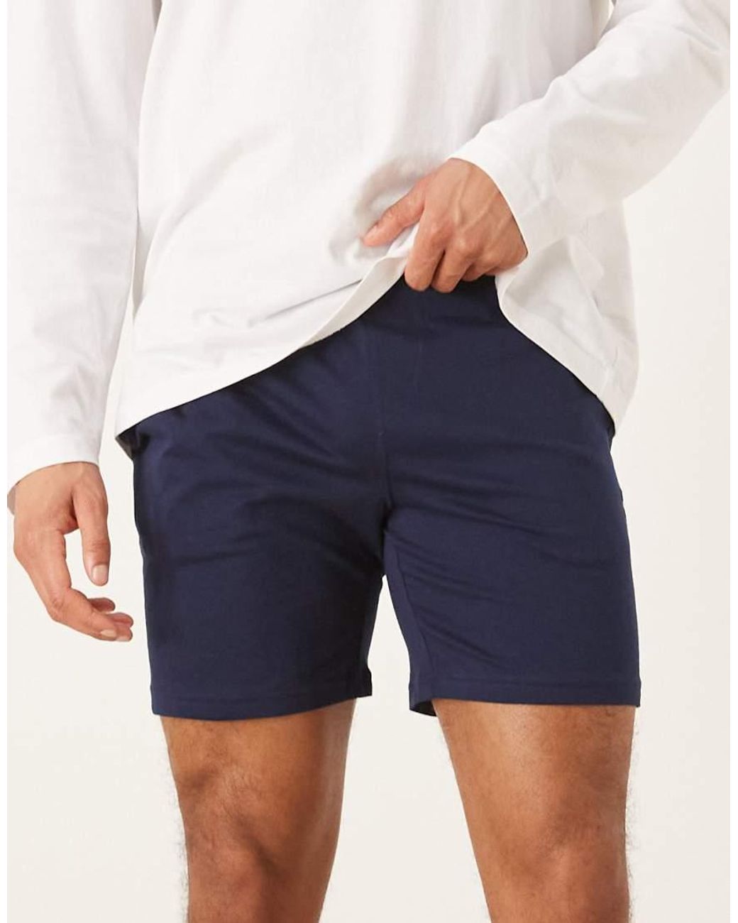 Polo Ralph Lauren Blue Cotton Jersey Sleep Short for men