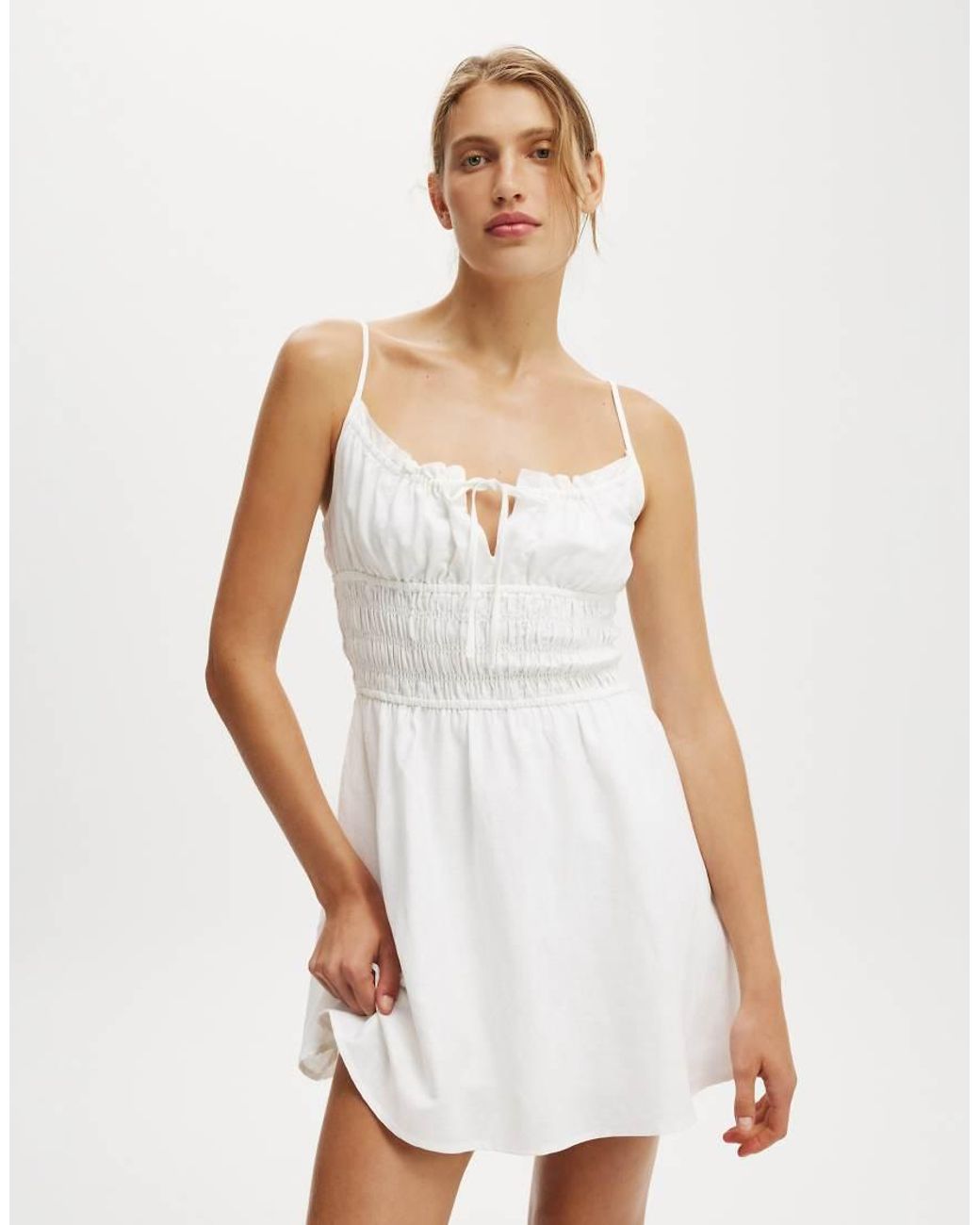 Cotton On White Haven Strappy Mini Dress