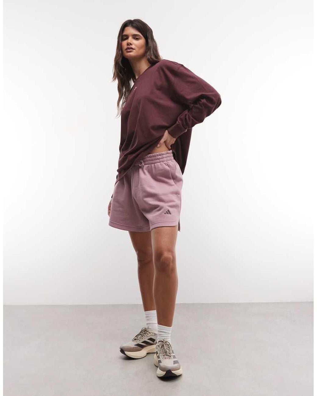 Adidas Originals Purple Three Stripes Studios Shorts