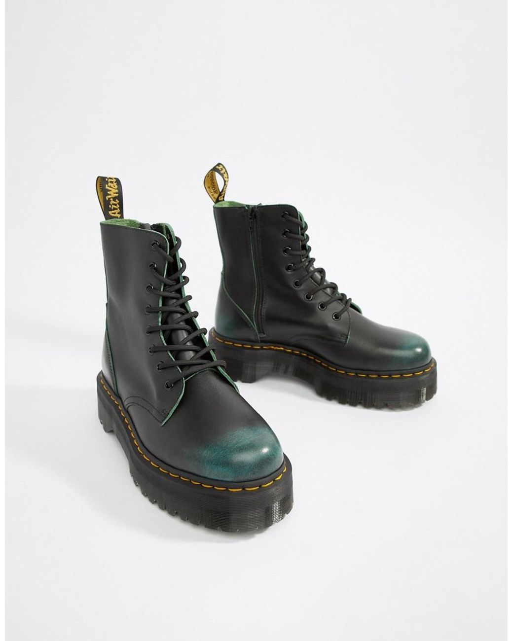 Dr. Martens Jadon - Laarzen Met 8 Oogjes En Plateauzool In Groen in het  Groen voor heren | Lyst NL